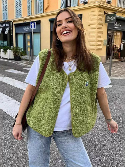 Women's Teddy Fleece Vest