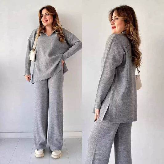 Women's Ribbed Knit Lounge Set