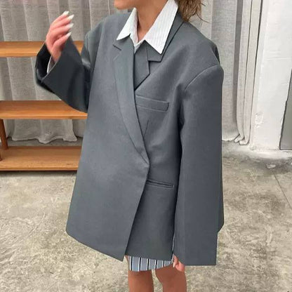 Women's Oversized Double Breasted Blazer