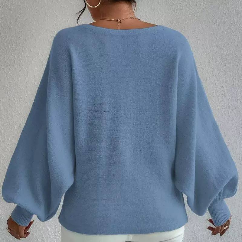 Women's Off Shoulder Abstract Knit Sweater