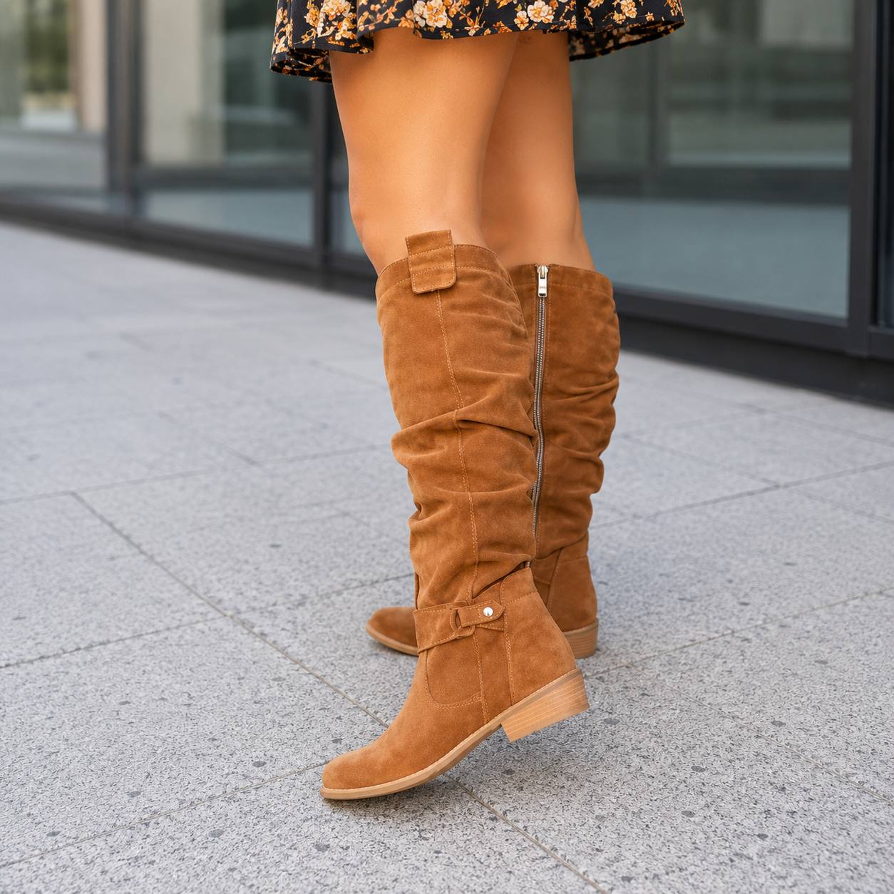 Women's Over The Knee Suede Riding Boots