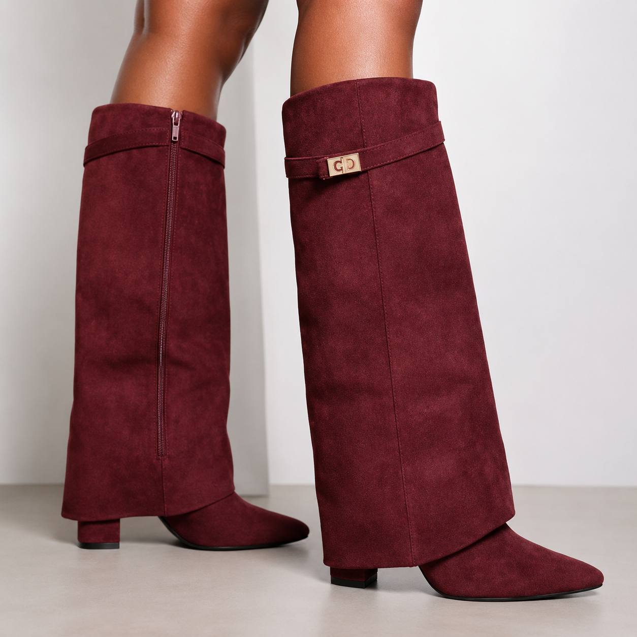 Women's Suede Knee High Boots