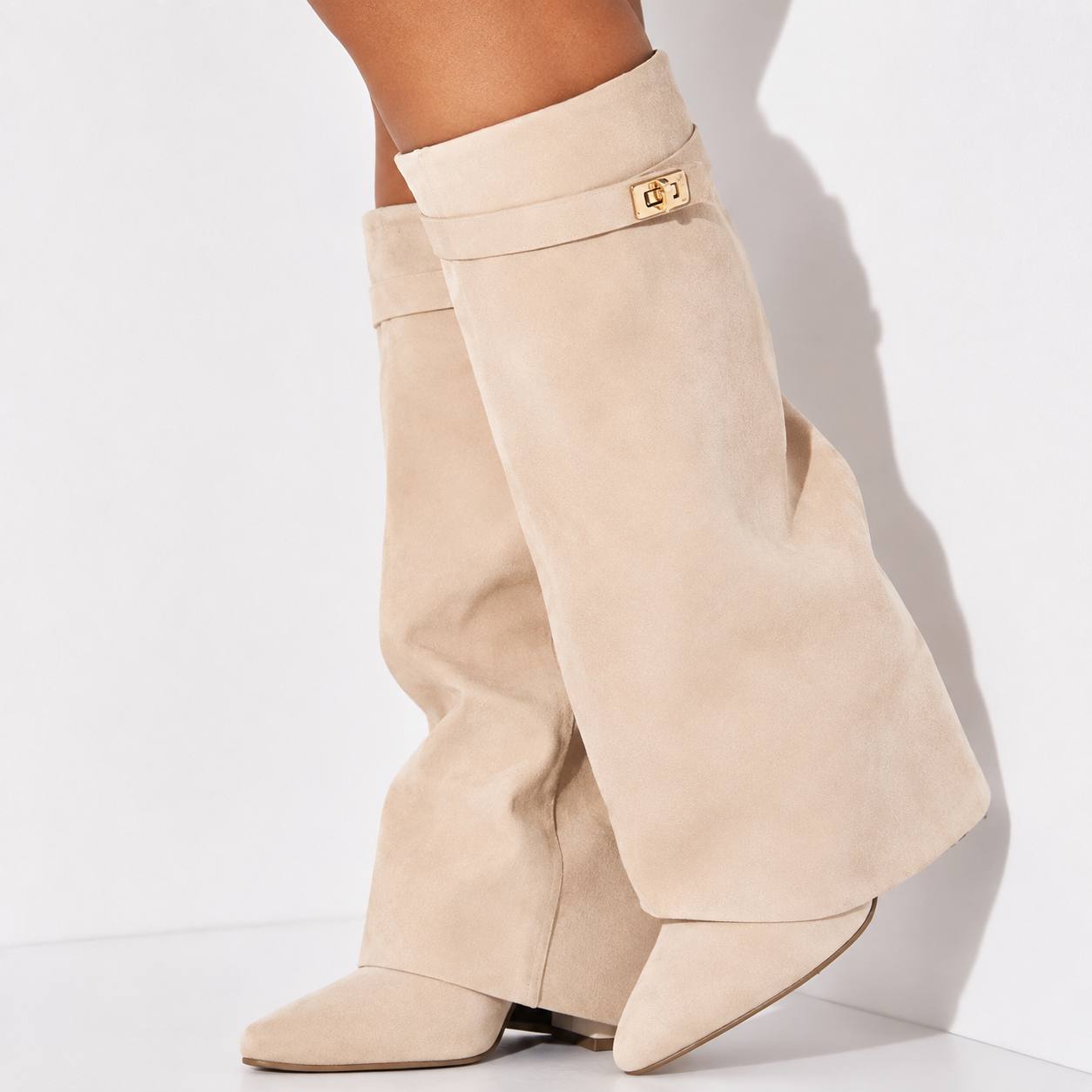 Women's Suede Knee High Boots