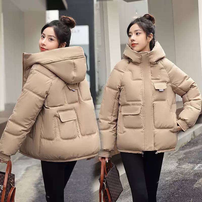 Hooded Puffer Jacket Quilted Design, Full-Zip Front, Multiple Utility Pockets & Relaxed Fit