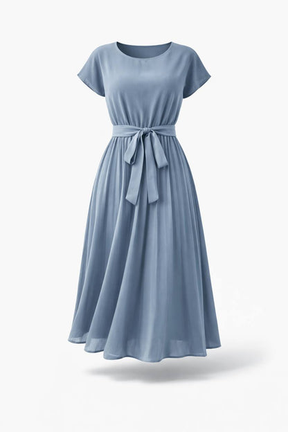 Monroe | Elegant Pleated Midi Dress