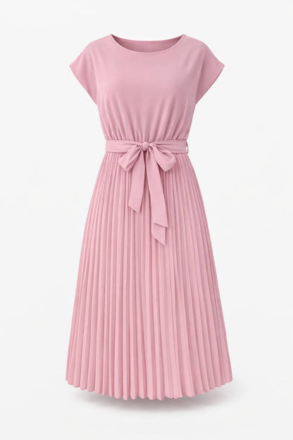 Monroe | Elegant Pleated Midi Dress