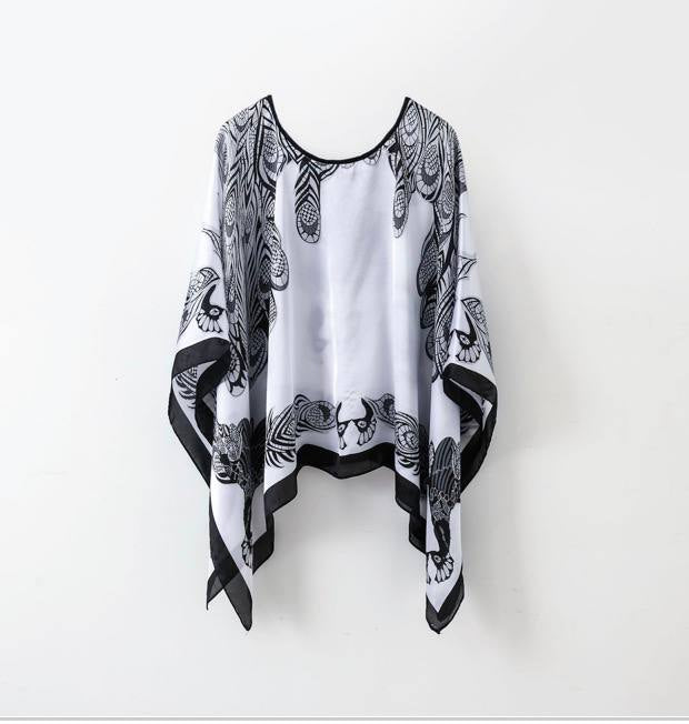 Sage | Chic Monochrome Poncho Top